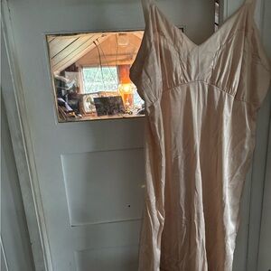 Vintage Elegant Cream Slip Dress